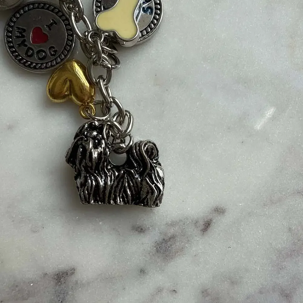 Little Gifts Shih Tzu Keychain With Charms